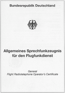 Flugfunkzeugnis