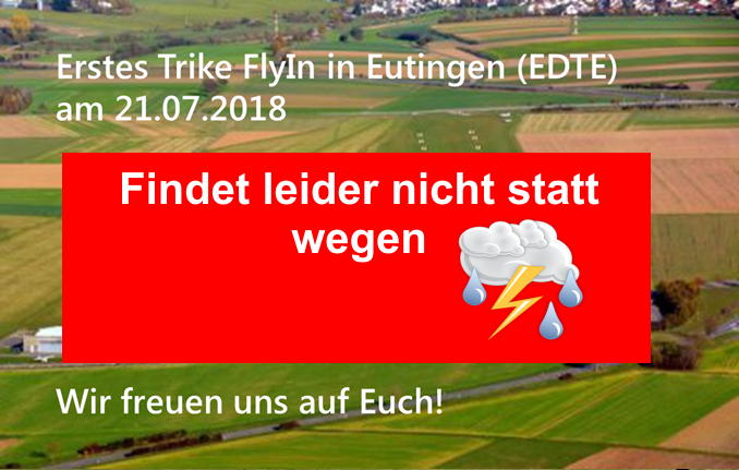 Fly In in Eutingen abgesagt Fly In in Eutingen abgesagt